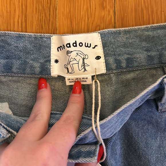 meadows Jeans Nwt Meadows Mursalis Embroidered Jeans Blue Poshmark